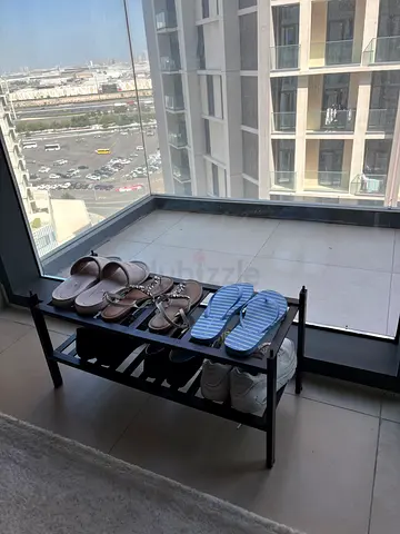 Two Bamboo Two-Tier Shoe Racks