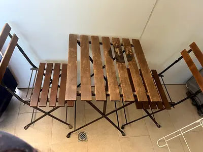 Table and Two Chairs - JLT - 85 AED (Negotiable)