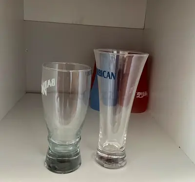 Collection of 8x Glass cups