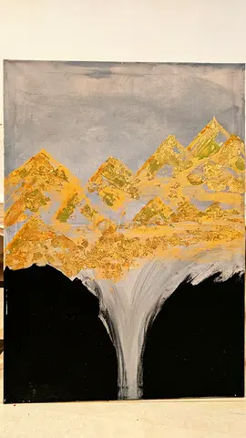 Gold Abstract painting