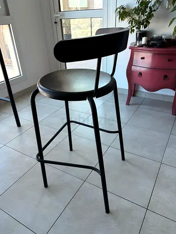 IKEA Bar table and 2 Bar Stools with Backrest