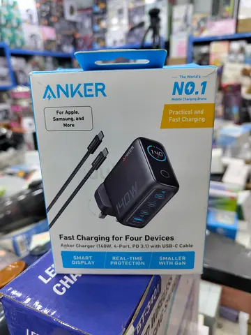 Anker 140W 4-Port Fast Charger with USB-C Cable