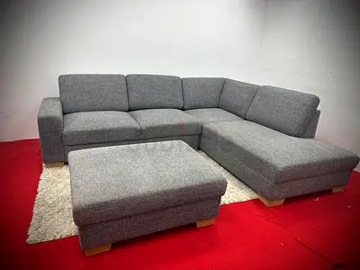 Like new condition IKEA sorvallen dark grey color lshape sofa without footstool