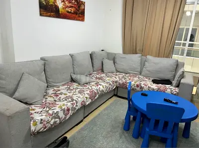 7 seater dofa along with kids table
