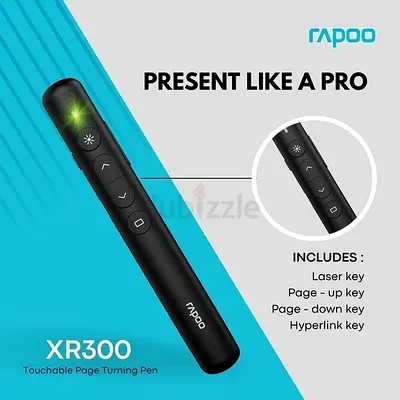 Rapoo XR300 Wireless Laser Presenter (Black)