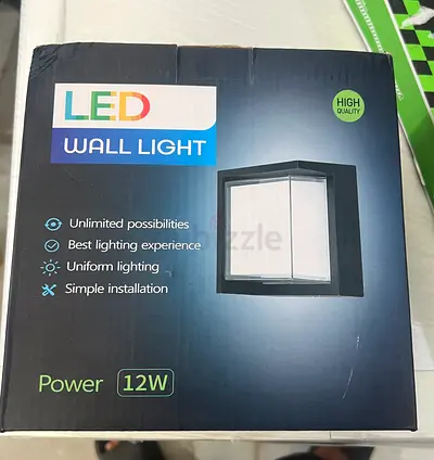 LED Outdoor/Indoor Wall Light - 12W (New in Box)