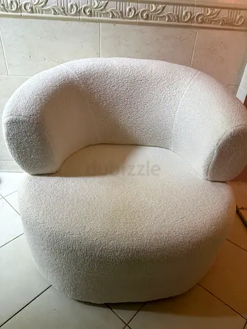 (Negotiable) White Nordic Sofa Armchair high quality made
