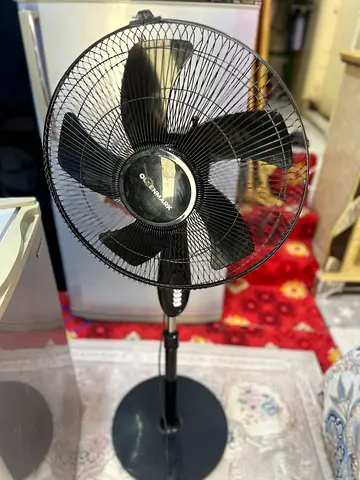 Black Pedestal Standing Fan - Good Working Condition