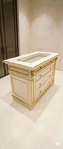 Display Counter with Glass Top