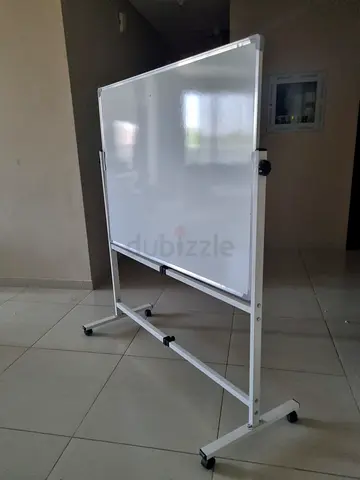 Double-sided Mobile Whiteboard on Stand — Good Condition