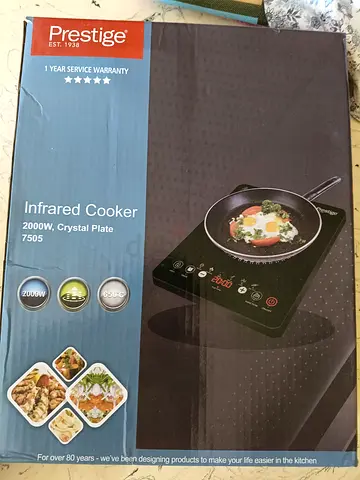 Prestige Infrared Cooker 2000W (Crystal Plate) - Almost New Boxed