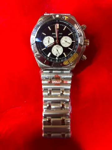 Breitling chronograph stainless steel mens watch