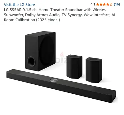 LG Meridien Sound bar with full accessories - New