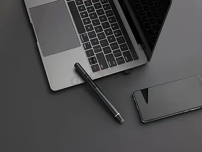 Rapoo XR200 Wireless Presenter Remote with Touch Pen, Plastic Material, Black Color, Compatible with