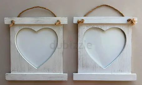 2 x Shabby Chic Photo Frames