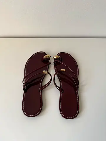 Shein Burgundy Sandals
