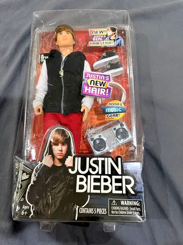 Justin Bieber collectible doll in original box (sealed)