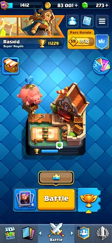 CLASH ROYALE And CLASH OF CLANS ACCOUNT FOR SALE URGENT Together