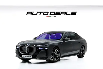 2023 BMW 740i M | GCC Specs | Under Warranty | Service Contract | Extremely Low Mileage | 3.0L i6