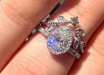 2 Rings 18K Gold and Lad Diamonds