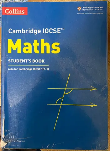 Collins Cambridge IGCSE Maths Students Book (Chris Pearce)