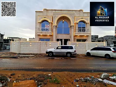 فيلا فاخرة زاوية مكونة من 5 غرف مع مسبح، شاملة رسوم التسجيل، في منطقة الزاهية، عجمان. ملكية حرة، تمويل بنكي