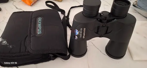 Olympus 10x50 Binoculars with Carry Case - Good Condition