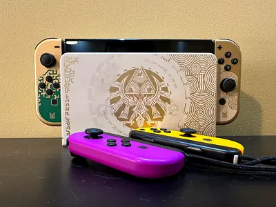 Nintendo Switch OLED — Zelda Edition with extra Joy‑Con controllers