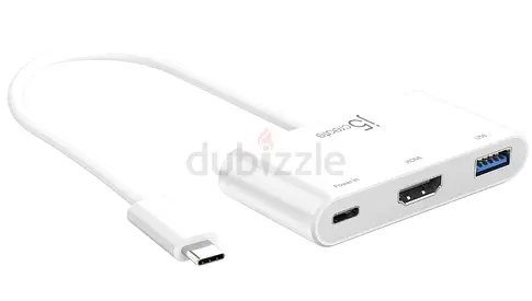 j5create USB Type-C to 4K HDMI and USB-A 3.0 with PD 100W Pass-Through Charging, for MacBook, Chrome