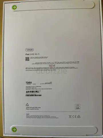 Apple iPad A 16  (128 GB ) Wi‑Fi — Sealed Box Silver