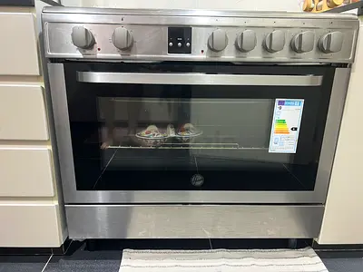 Hoover Stainless Steel Freestanding Electric Cooker with Oven - Great Working Condition