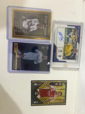 Football Trading Cards Collection - Richarlison Autograph, Mbappe, Vini Jr and Saliba