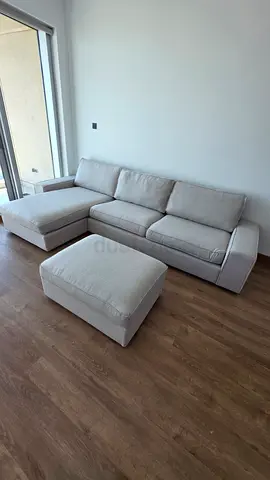 As good as new IKEA kivik lshape sofa and footstool