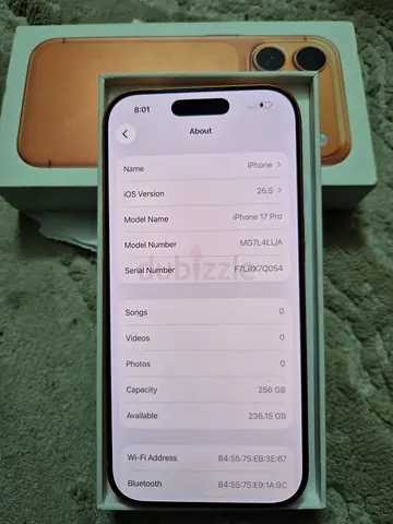 Iphone 17 pro 256gb sim locked 🔐