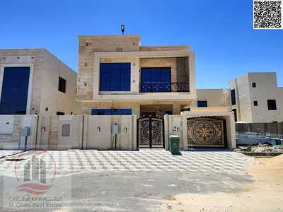 فيلا للايجار بعجمان منطقة الياسمين  الفيلا ارضى واول مساحة الفيلا 3014قدم الفيلا (5  غرفة ماستر  +مجلس كبير +  صالة كبيرة + حوش كبير + غرفة خادمة )