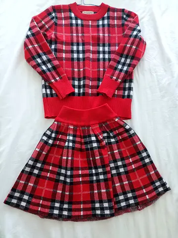 Burberry London New Sweater and Skirt Set for Girls