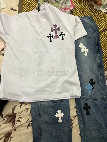 Chrome Hearts T shirt And jeans rare piece