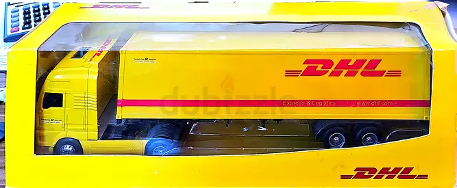 DHL Branded Die-Cast Toy Truck - Large Trailer Model (New in Box)