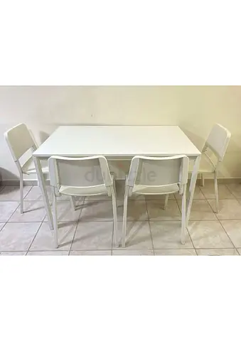 Ikea, MELLTORP Dining Table and 4 Chairs (125x75 cm)AED 250