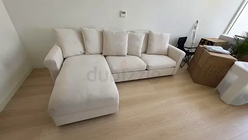 Ikea gronlid L shape sofa bed with mattress