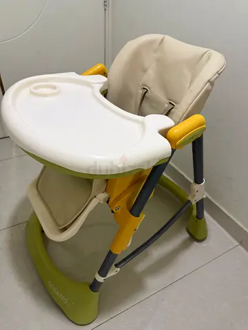 Baby High Chair foldable and height adjustable 120 AED