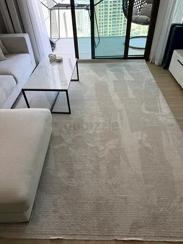 Grey rug carpet large 230x350cm