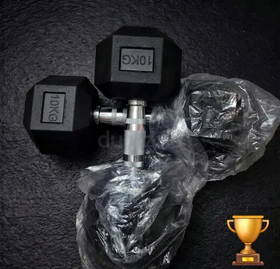 BRAND NEW PREMIUM 10KG HEX DUMBBELLS (PAIR)