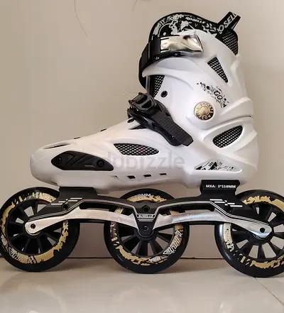 White Freestyle Inline Skates (3-wheel