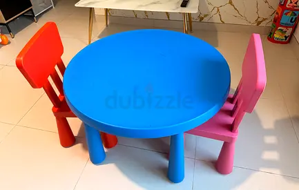 Kids Table and Chairs for Sale - AED 125/- only