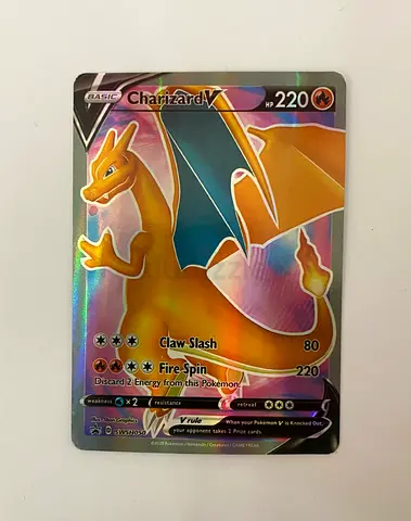Ultra Rare Pokémon Card Bundle. 2x Charizard V, Pikachu V, Snorlax VMAX (Rainbow + Regular)