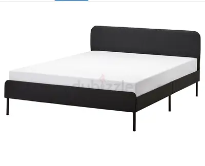 Modern Upholstered Bed Frame with Headboard