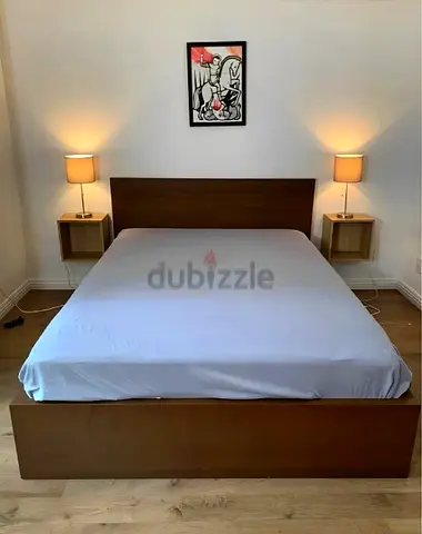 Ikea King size bed with mattress available in perfect condition