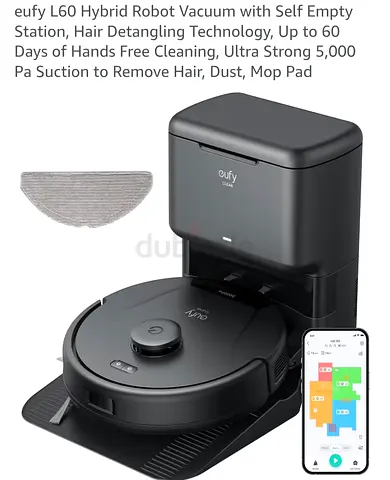 Robot Vacuum Cleaner with Auto-Empty Dock — 5,000 Pa, Up to 60 Days Hands-Free