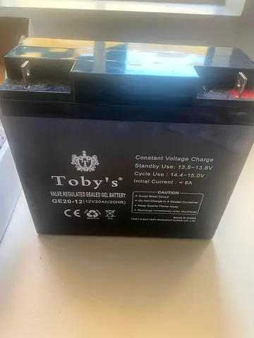 Tobys Sealed Lead Acid Battery 12V - Good Condition